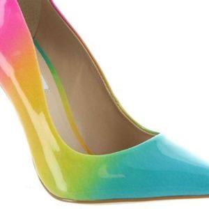 steve madden zaney rainbow pumps size 10